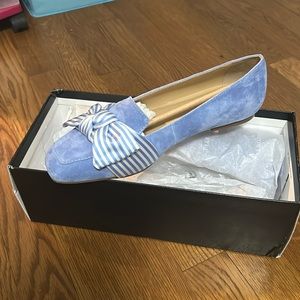 Talbots Tranquil Blue Stella Soft Bow Shoe